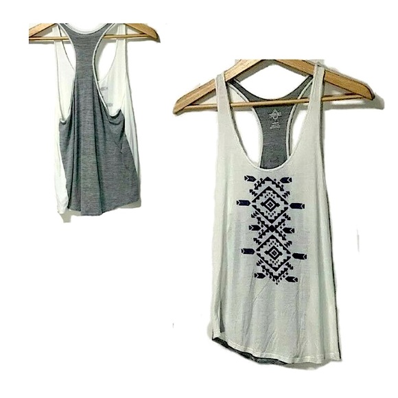 Empyre Frayed Scoop-Neck Boho Tank Top - Picture 1 of 5